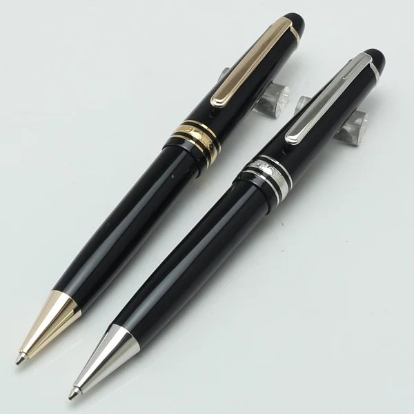 

MB Monte Msk 145 Black Resin Ballpoint Pen Luxury Rollerball Fountain Pens Writing Office School Supplies with Serial Number