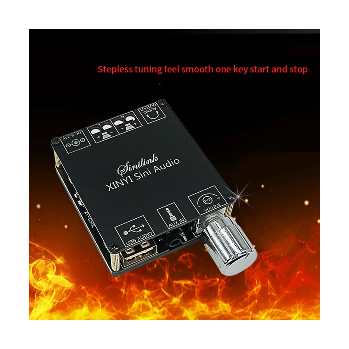 

Audio Stereo Bluetooth Digital Power Amplifier Board 50W Dual Channel 360-Degree Stepless Tuning for Home Theater