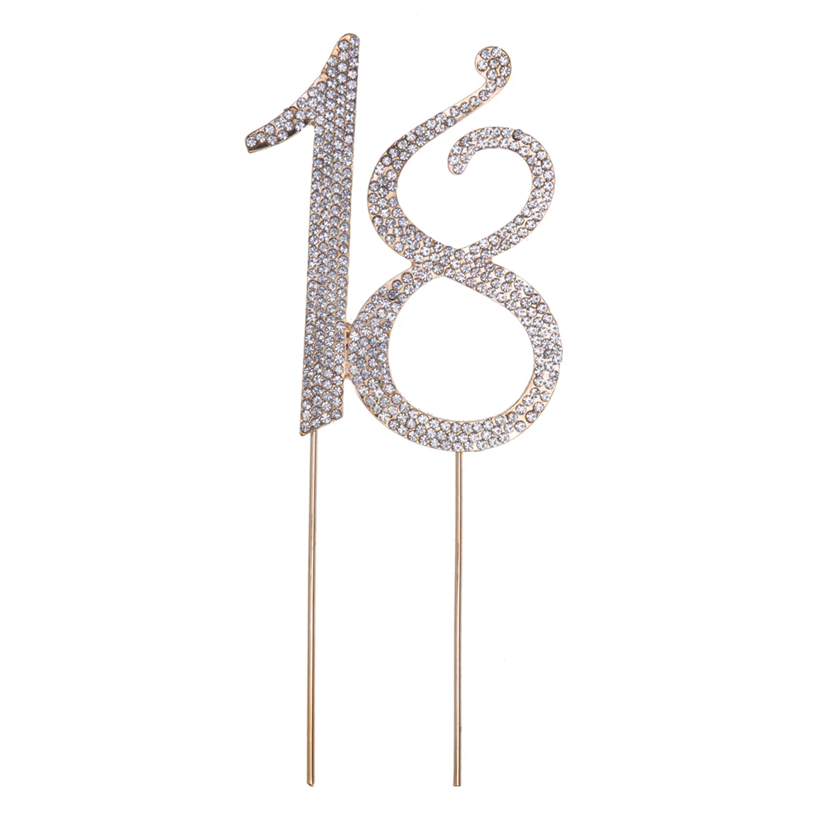 

18 Birthday Decoration Sparkly 18 Cupcake Toppers 18th Birthday Party Favors Supplies Dessert Pick 18 Cake Picks