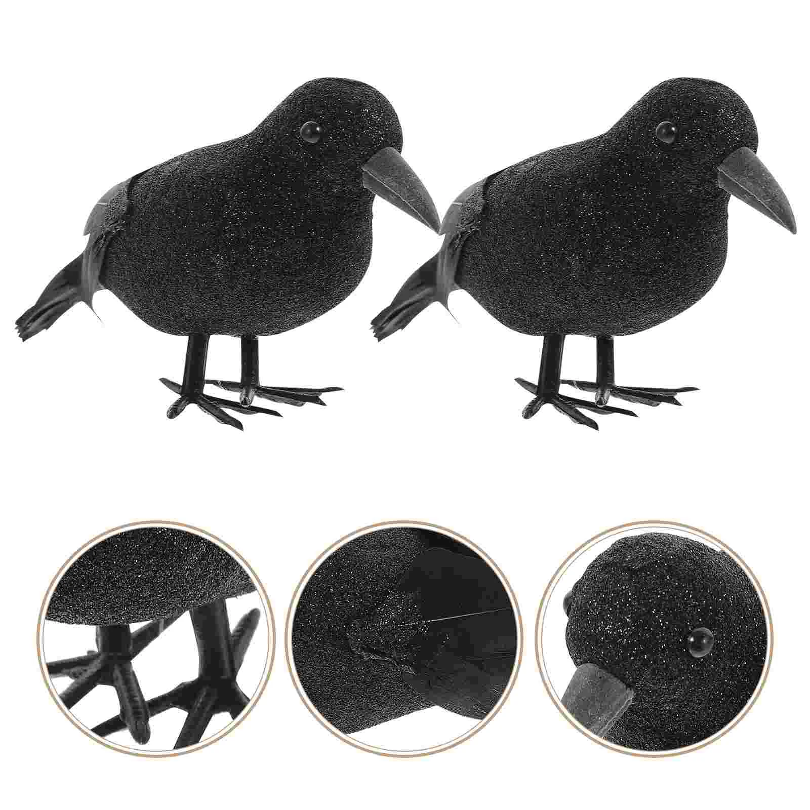 

Accessories Haunted House Decoration Festival Ornament Desktop Crow Artificial Party Decorations
