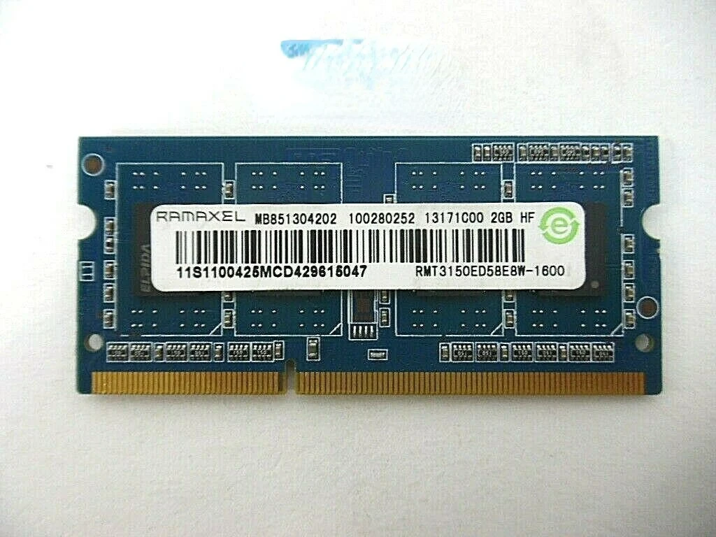 

RAM ramaxel DDR3 2G 2GB 1600 1.5V Notebook Memory Bar RMT3150ED58E8W-1600