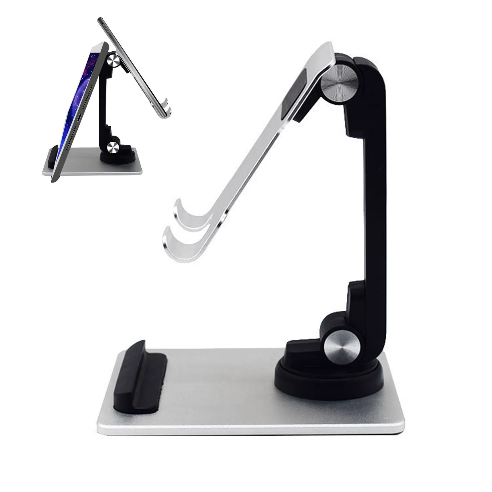 

Cell Phone Stand Hands-Free Mobile Phone Holder For Desk With Adjustable View Angle Universal Stand For Office Desk