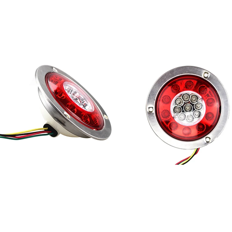 4 3 дюймов круглая фотография грузовик прицеп тормоз стоп-сигнал задний фонарь