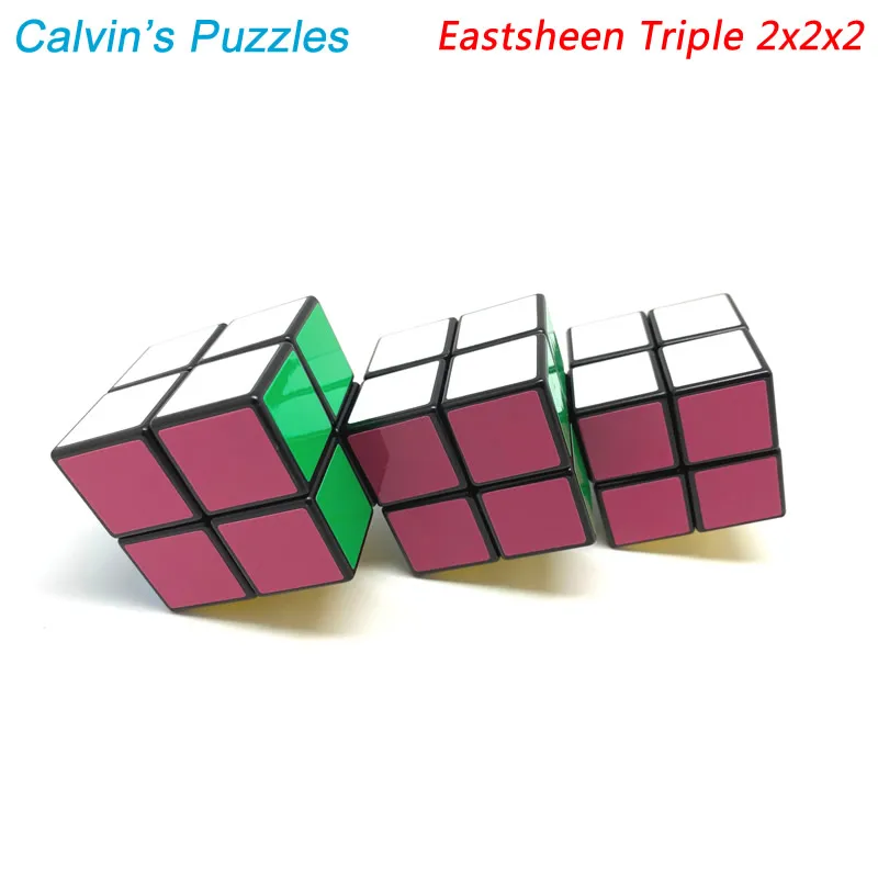 Eastsheen тройной 50 мм 2x2x2 магический куб, головоломки Calvin's, нео-профессиональные скоростные извивающиеся головоломки, головоломки для мозга, ра...