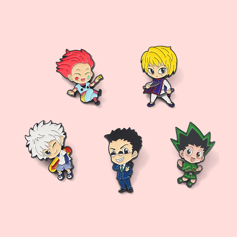Эмалированная булавка HUNTERxHUNTER на заказ голл Курапика леорио хиока брошь лацкан