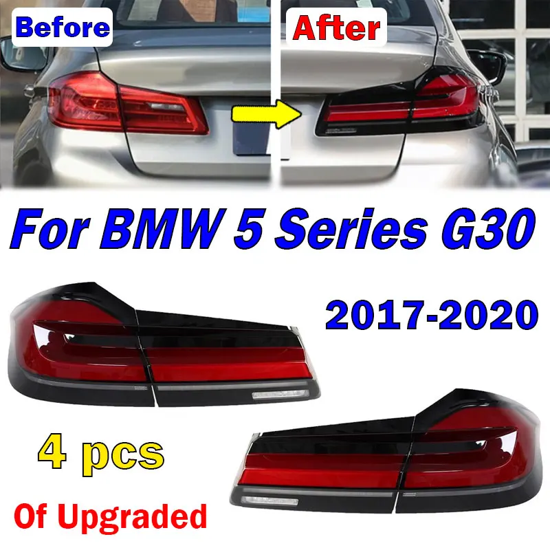 Для BMW G30 LCI G38 M5 520I 530I 530 540 F90 2017-2020 4 шт. Автомобиль обновленных светодиодных задних