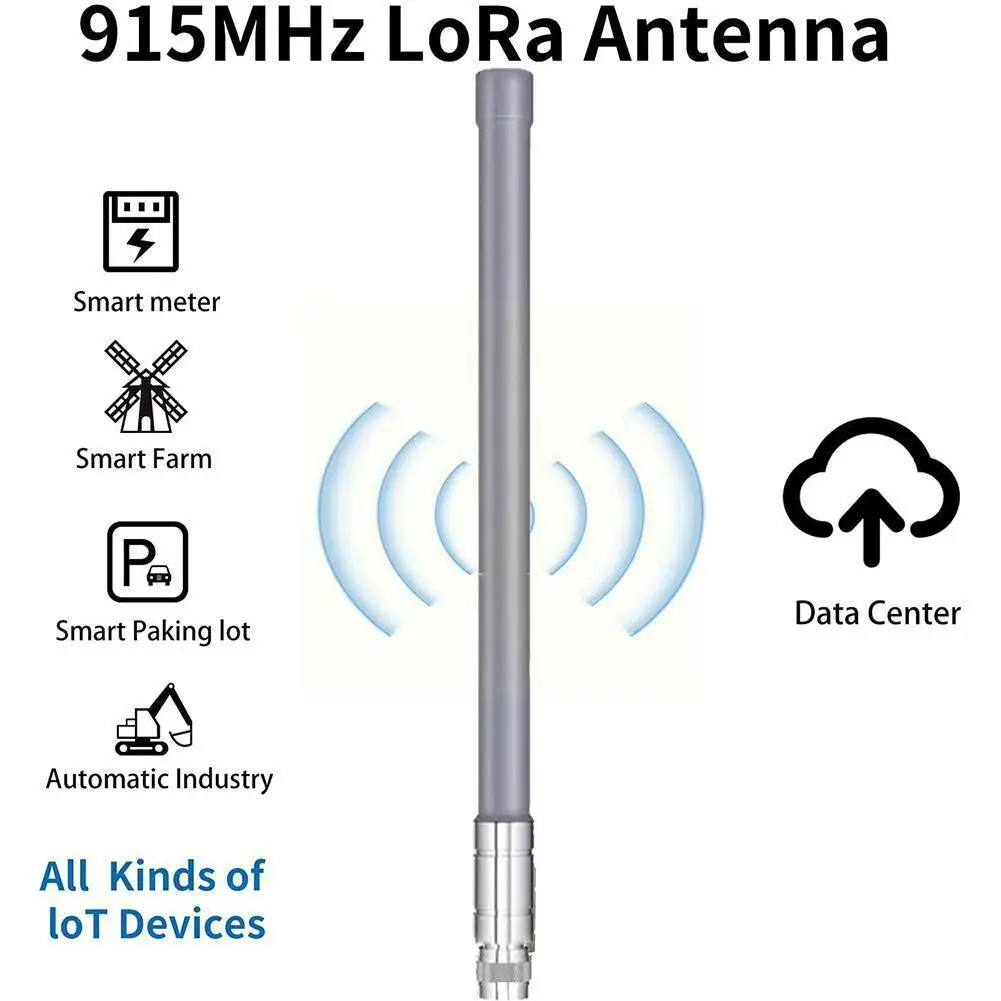 

Lorawan 868mhz Antenna 915mhz Omni Fiberglass 10dbi Lora Repeater Outdoor Iot Rfid Glide Antenna Antenna Uhf Roof Monitor T2e1