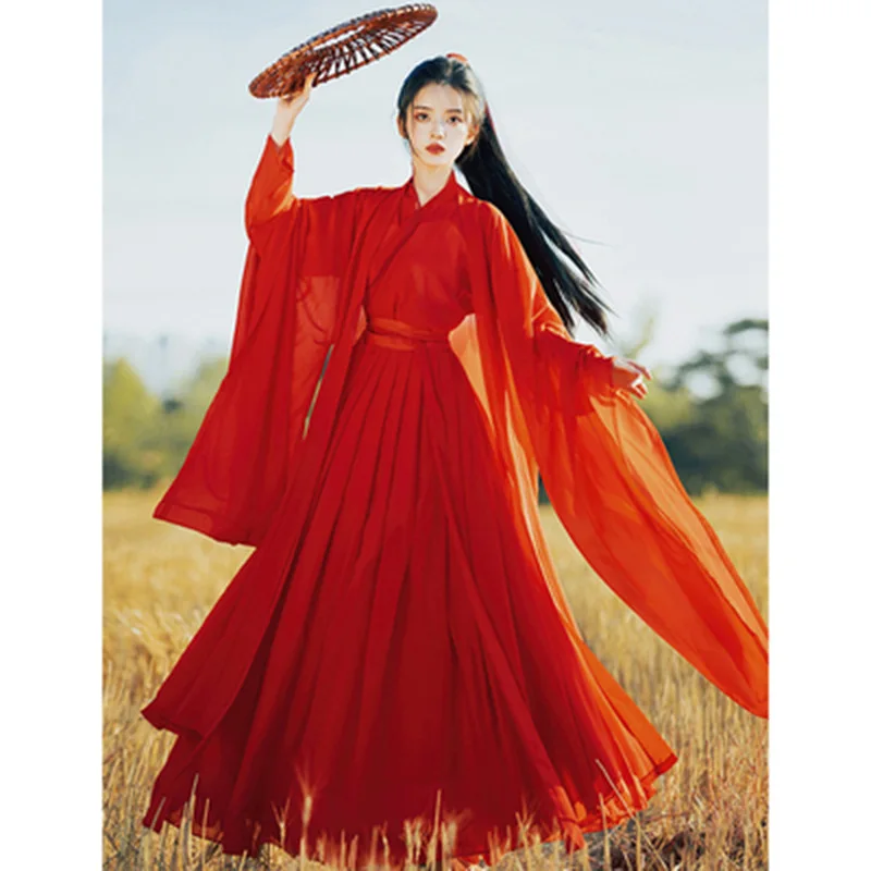 Женский костюм для косплея Hanfu 2023 женское платье карнавала вечернее красного