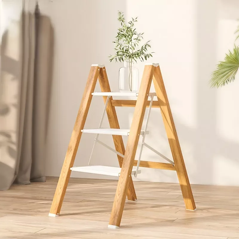 

Household Folding Ladder Chair Multi-functional Stand Ladder Thickened Aluminum Alloy Household Herringbone Ladder Stool