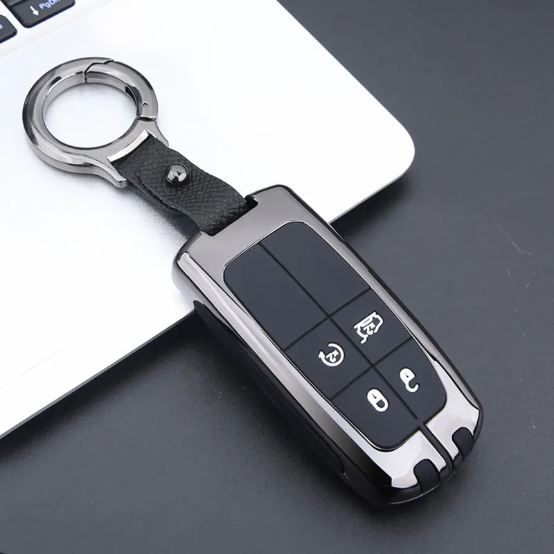 

Car Key Cover Case Fob For Jeep Renegade Compass Grand Cherokee For Chrysler 300C Wrangler Dodge Accessaries Keychain