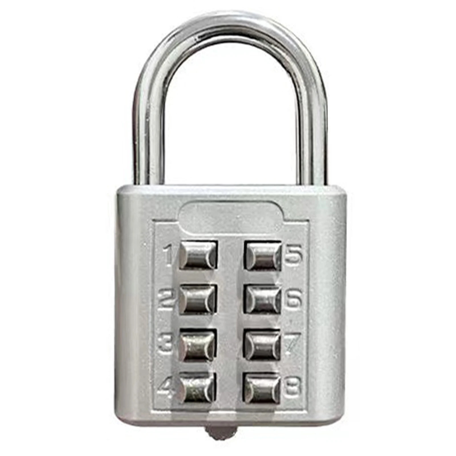 

8 Digits Password Code Combination Padlock Zinc Alloy Suitcase For Luggage Travel Code Smart Lock Code Keyed Anti-thieft Lock