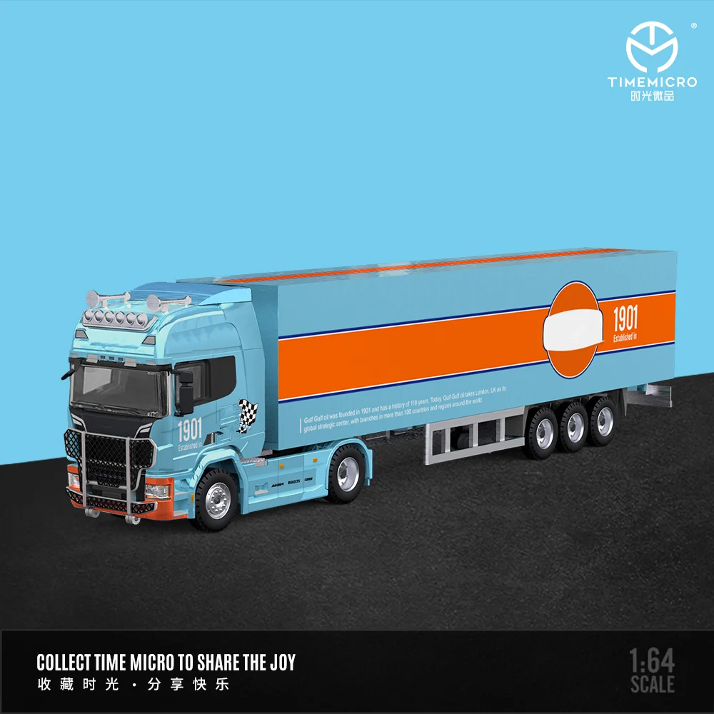 Time Micro 1:64 GTR50 GTR34 Модель автомобиля из сплава набор грузовиков для коллекции