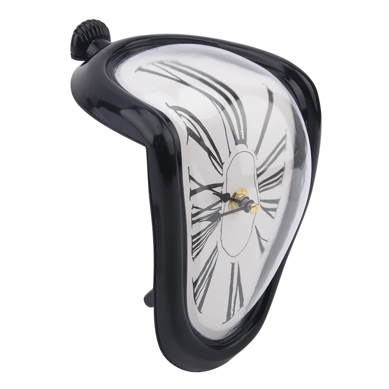 Декоративные пластиковые деформированные кварцевые серебряные настенные часы