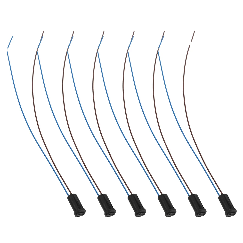 6 шт. провод лампы G4 цоколь держатель светодиодные патроны маленькие