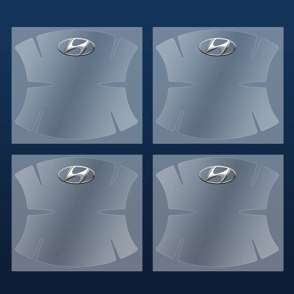 

4/8 шт. Стайлинг, прозрачная автомобильная дверная ручка, чаша, защита от царапин, наклейка для Hyundai I10 I30 I40 IX20 IX35 Tucson Solaris Azera