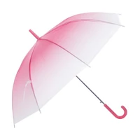 umbrellas gradient color rain stylish simplicity bubble long handle transparent girl kids mushroom umbrella clear