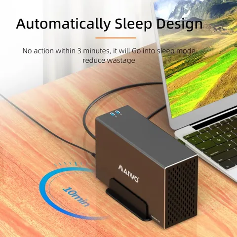 Док-станция MAIWO 2-х ячеек для жесткого диска SATA-USB 3.0 Док-станция для жесткого диска 3,5 дюйма с 4 режимами RAID