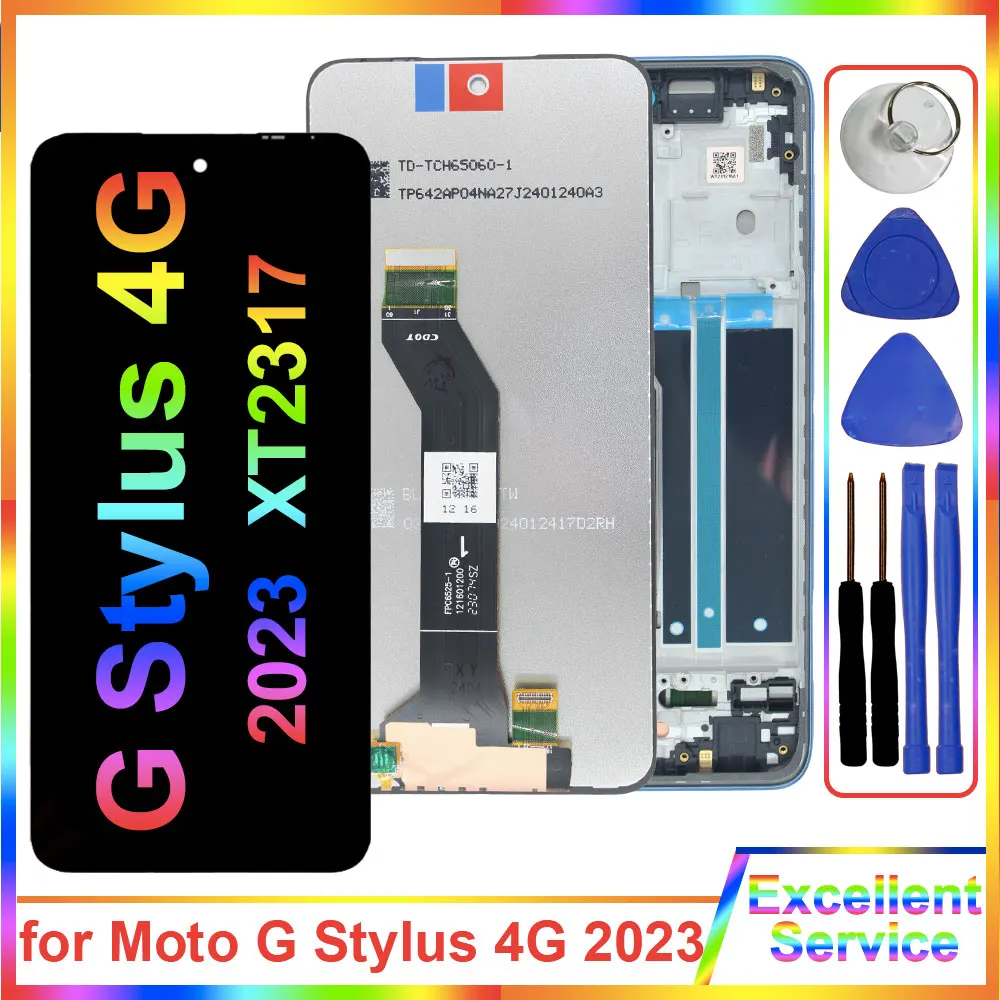 Новый протестированный ЖК-дисплей для Motorola Moto G Stylus 4G 2023 XT2317 с сенсорным экраном