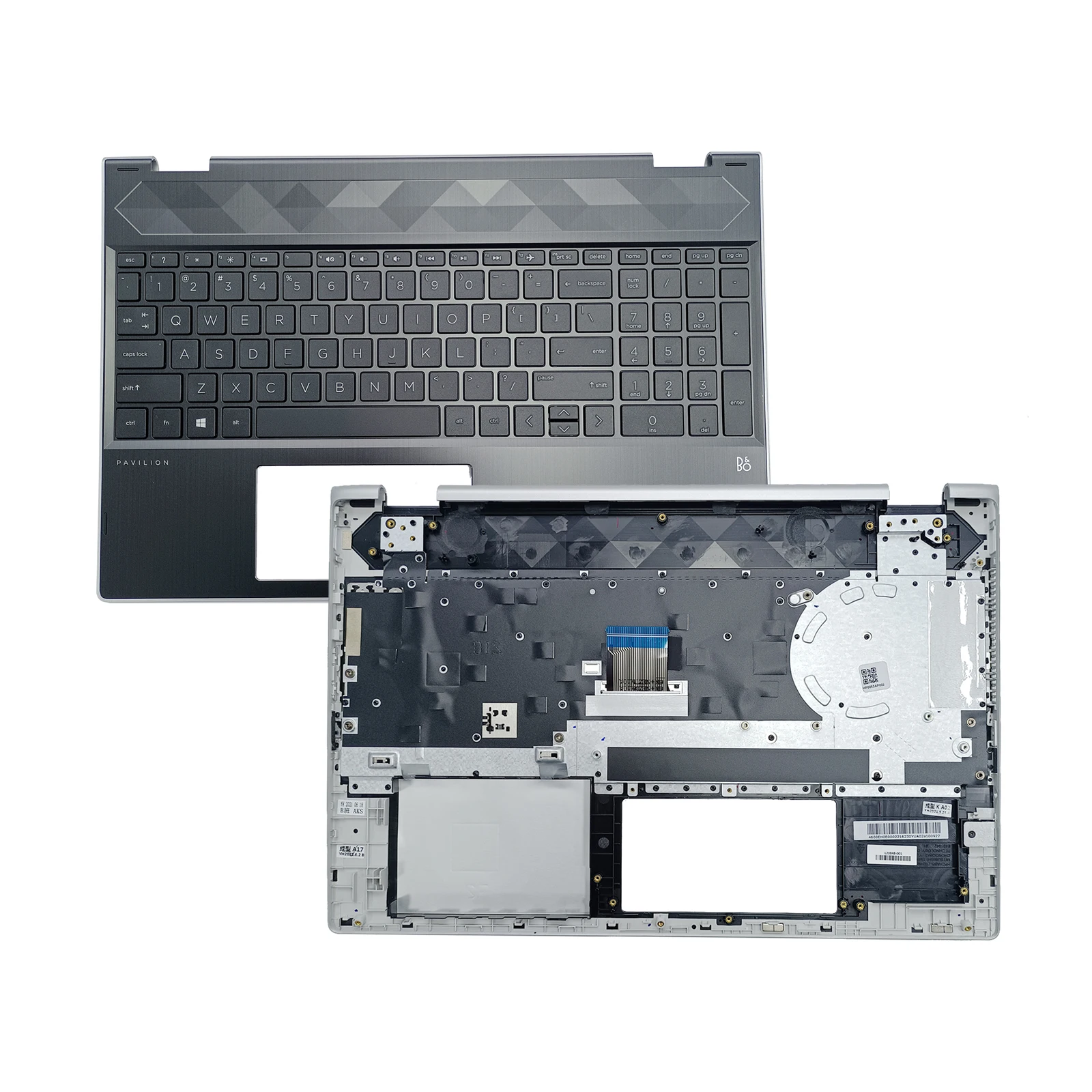 Новый ноутбук Верхняя деталь или подставка для рук с клавиатурой без сетки