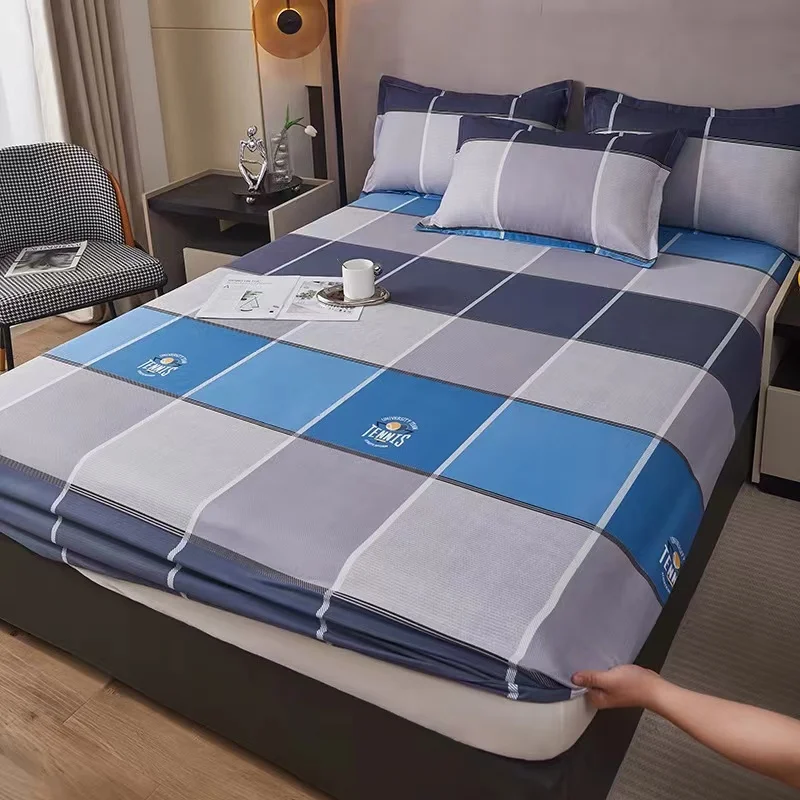 

Простыня-наматрасник одноместная с универсальной резинкой, покрывало для кровати из полиэстера, утолщенная простыня без наволочек