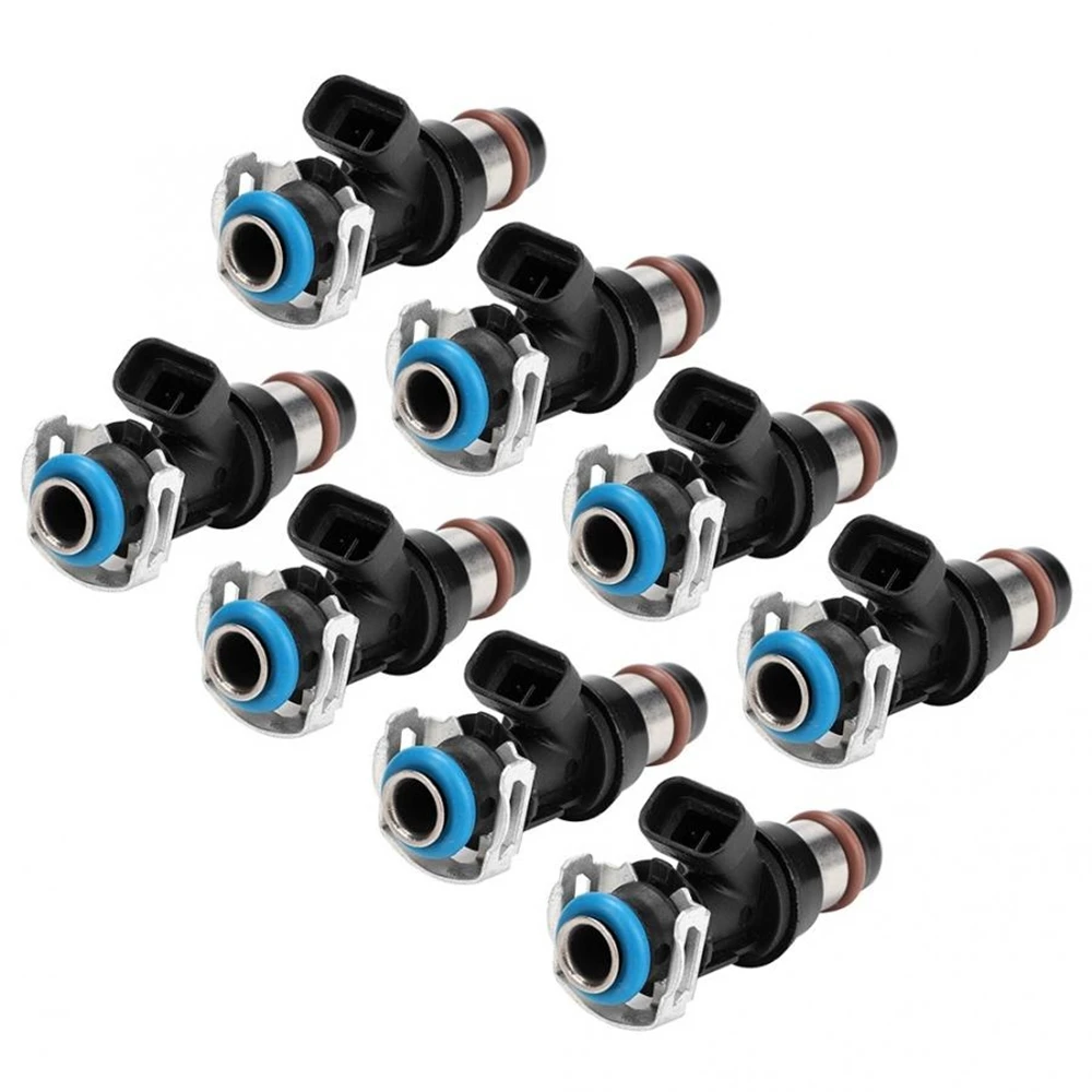 8 PCS Upgrade Fuel Injectors For Chevy Silverado 99-07 4.8L/5.3L/6.0L 17113553