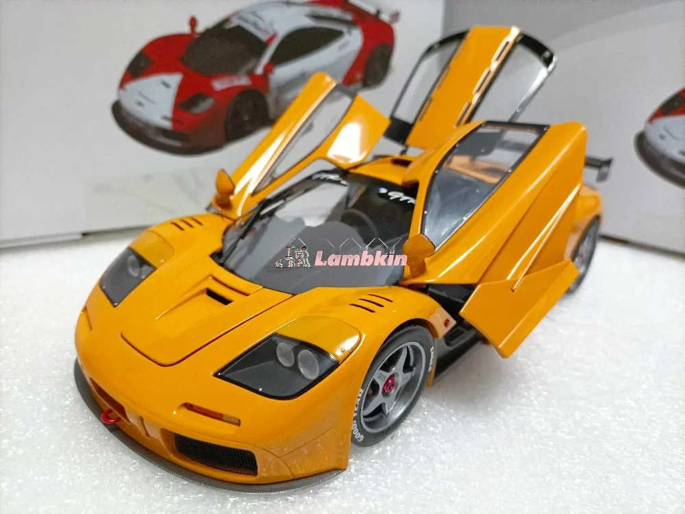 Оригинальный 1/18 для MCLR F1 GTR 1996 папайя оранжевый сплав суперкар модель автомобиля