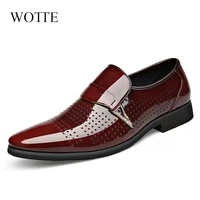 new spring oxford business men shoes leather soft casual shoes breathable mens loafers flats zip shoes slip on driving shoe