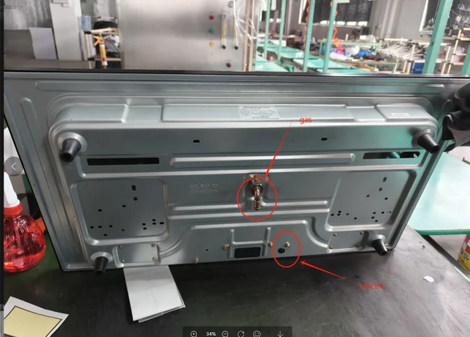 Высококачественная электрическая газовая плита со встроенными двойными