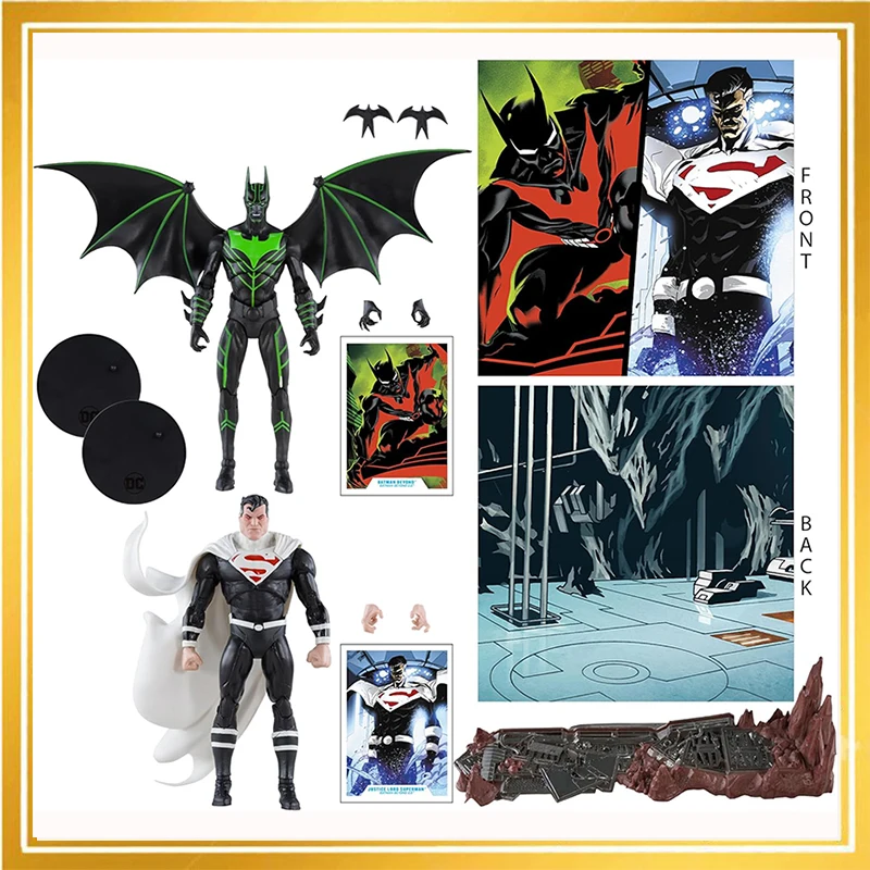 

Original Mcfarlane Toys Dc Multiverse Batman Beyond Vs. Justice Lord Superman 7inch Action Figure 2pack Collection Model Toys