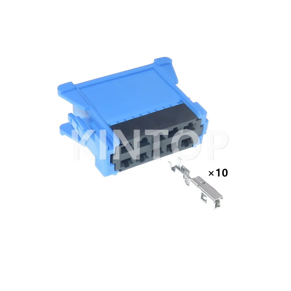 

1 комплект, 10 контактов 98174-1004, разъем переменного тока в сборе, автоматический резистор вентилятора, разъем кабеля автомобильного кондиционера для Peugeot