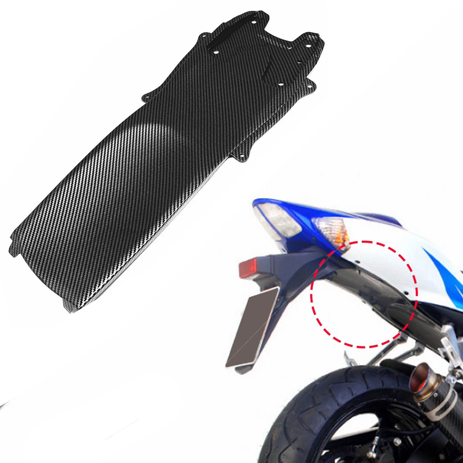 Фото Передний полный обтекатель крыла с узором из углеродного волокна для suzuki k7 gsxr750 600 gsx-r750 r600 gsxr 750 2006-2007 №2
