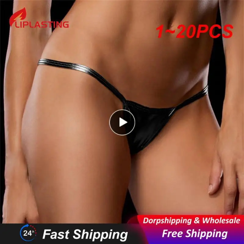 

1~20PCS Sexy Patent Leather Panties Erotic Latex Underwear G String T String V String Shiny Pu Leather Vinyl Pvc Sexy Panties