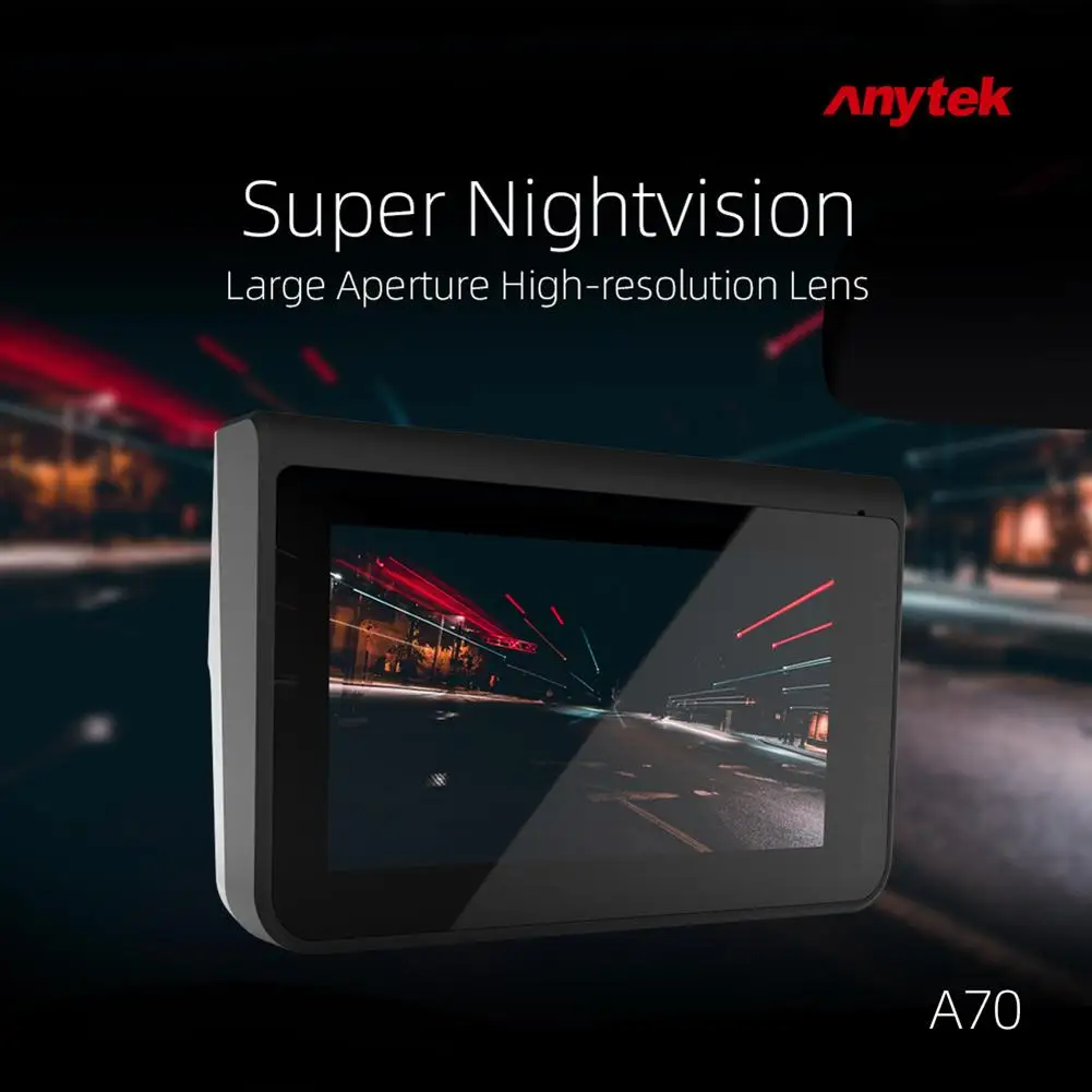 

Портативный видеорегистратор Anytek A70 Full HD 1080P с 3-дюймовым экраном и функцией ночного видения