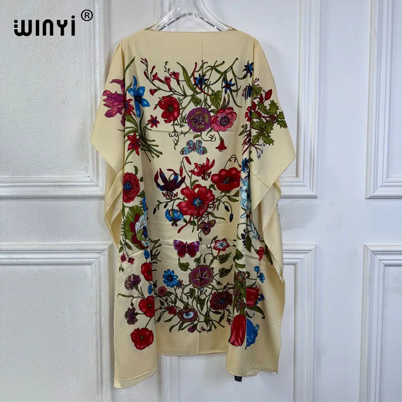 Платье-макси WINYI летнее сексуальное Африканское женское платье пляжная одежда с