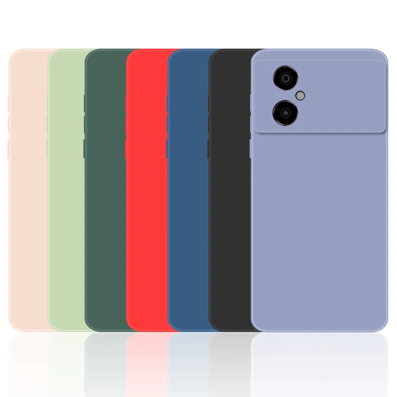 

For Xiaomi Poco M4 Case Cover Poco C40 X4 GT F4 M4 Pro M3 F3 X3 NFC Soft Liquid Silicone Bumper Phone Cases On Poco M4 5G Funda