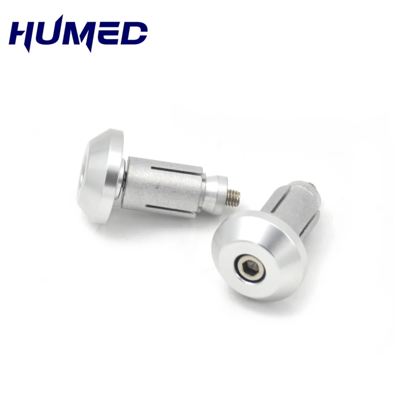 

1 пара 14-18 мм винтажные алюминиевые ручки для руля мотоцикла, ползунки на концах с ЧПУ, ручки, крышка, слайдер