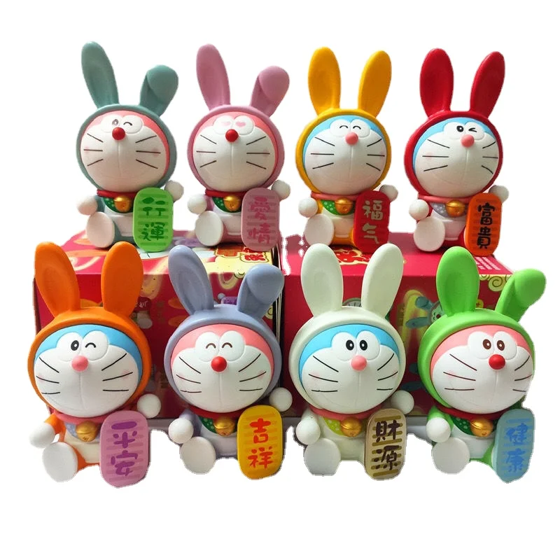 

Doraemon Blind Box Rabbit Full of Blessing Personality Hand-run Cute Cartoon Creative Decoration Birthday Surprise Gift Toy