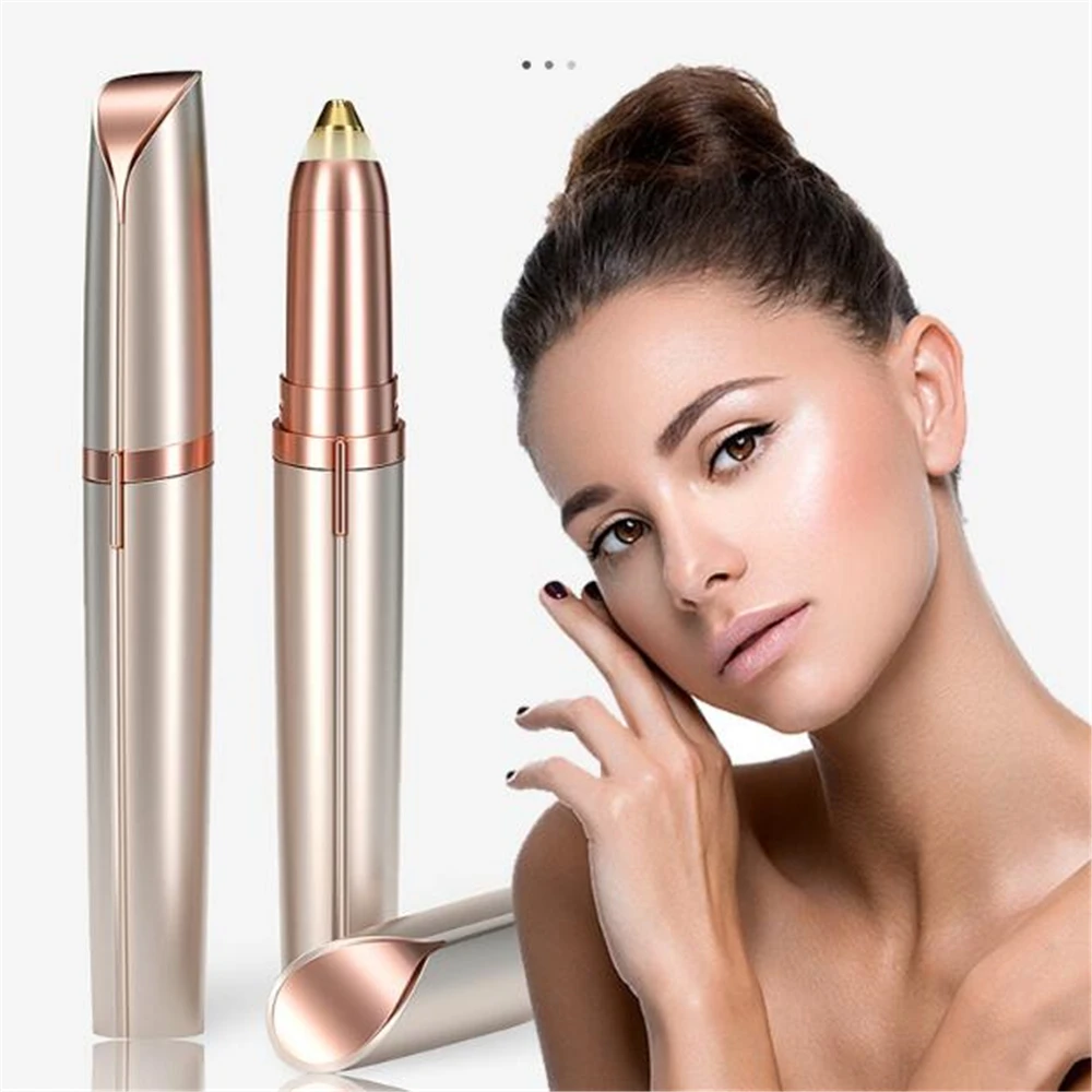 

Electric Eyebrow Trimmer Painless Eye Brow Epilator Mini Eye Brow Shaper Shaver Razor Portable Facial Hair Remover for Women