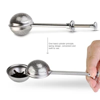 stainless steel teapot strainer ball shape mesh infuser filter drop shipping reusable bag spice tool accessories