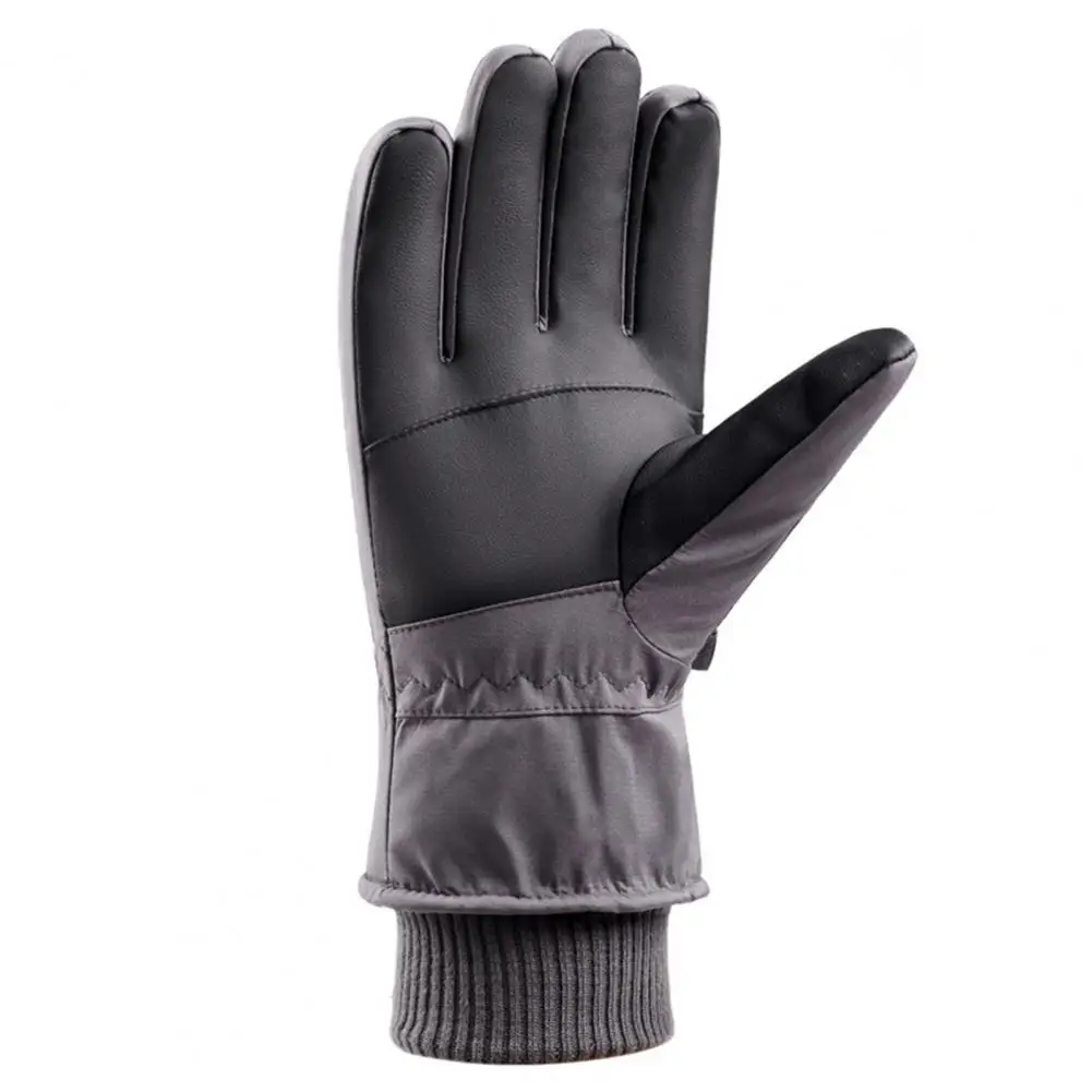

Sports Gloves 1 Pair Useful Fleece Lining Well Sensitive Winter Touch Screen Bicycle Riding Gloves for Cold Weather