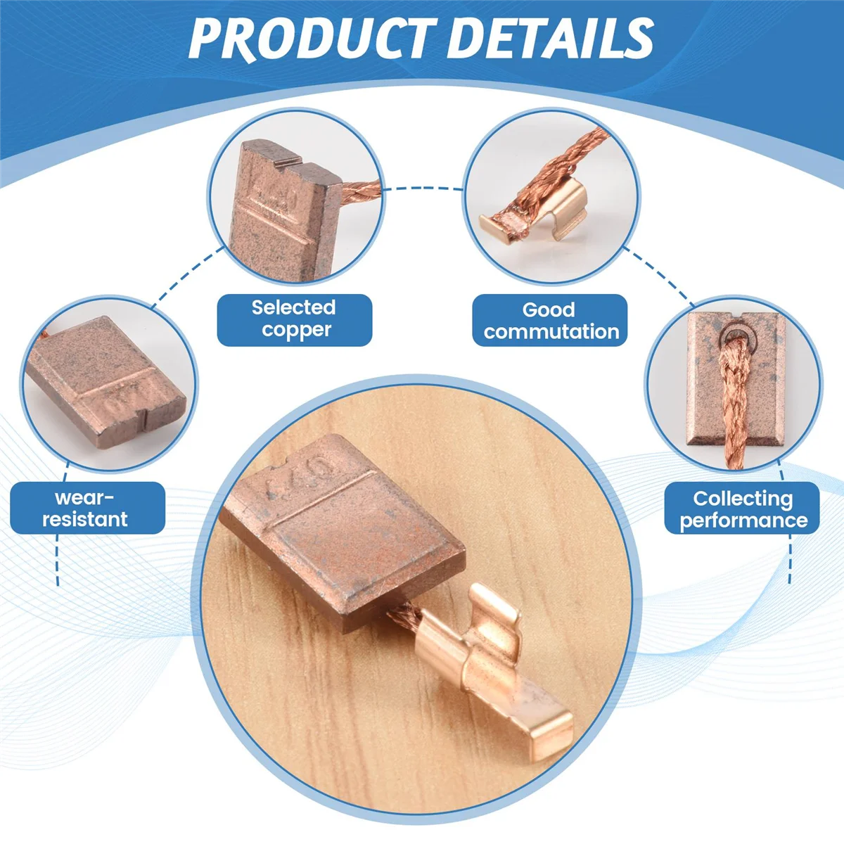 Запасные детали CB440 для Makita CB-440 / CB-436/195021-6/194427-5/194159-4 BTS130RFE DCPB16 10 пар