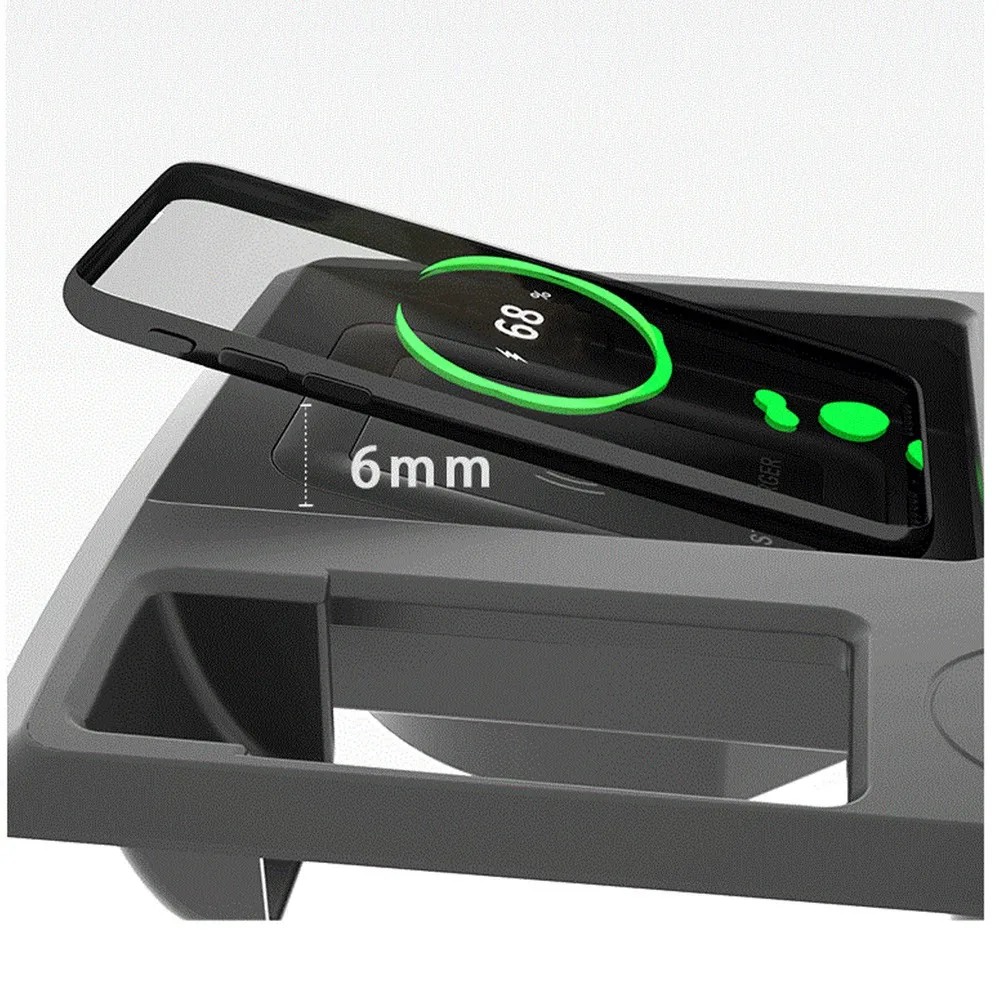 15 Вт автомобильное беспроводное зарядное устройство Qi для телефона панель