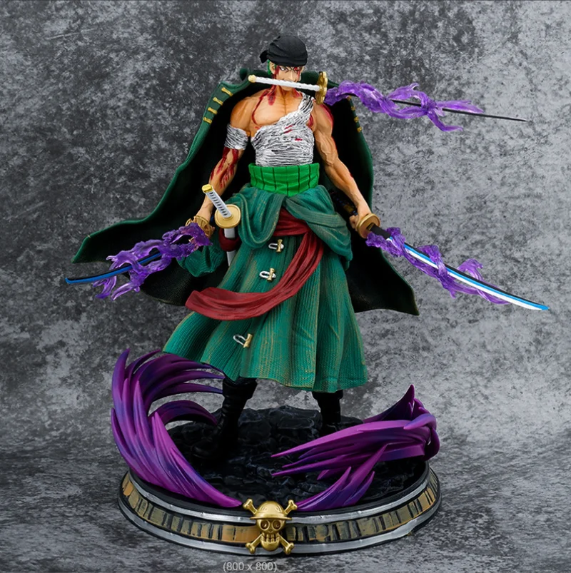 22 см Gk Fight A Bloody Battle Roronoa Zoro One Piece Anime Figuresthree Knives Mighty Stunts Статуя Модель Коллекция