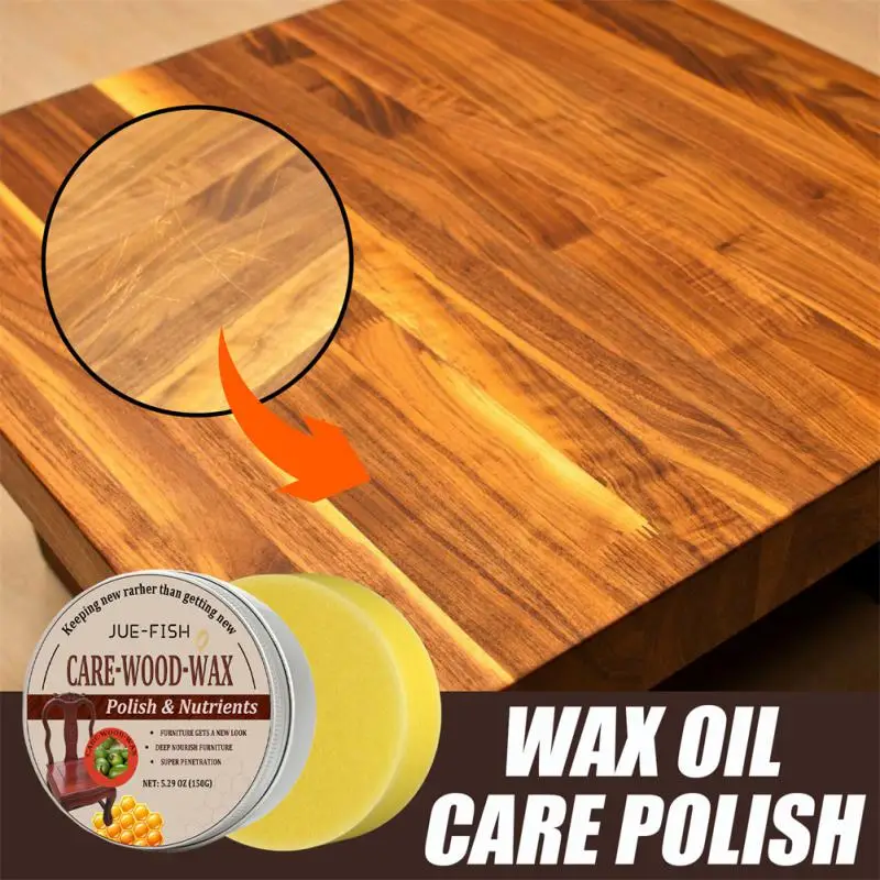 

New Wood Wax Furniture Care Wax Oil Care Polish Bee Wax Wood Seasoning Beeswax Healthy Furniture Polishing Household