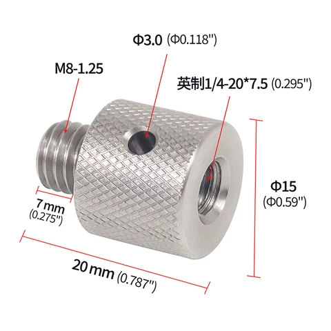 Универсальный винт для преобразования камеры 1/4 до 3/8 M5 M6 M8 M10 мужской женский винт штатив монопод крепление адаптер Аксессуары для фотографии