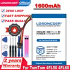 Аккумулятор LOSONCOER 1600 мАч AHA11111008 VFAD для TomTom 4FL50 4FL60 Go 5000 GO 5100 Go 6000 GO 6100 PRO TRUCK 525, аккумулятор GPS