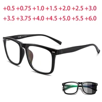 retro square designer reading glasses oversize eyeglasses clear lens prescription eyewear diopters 0 0 5 1 0 to 6 0