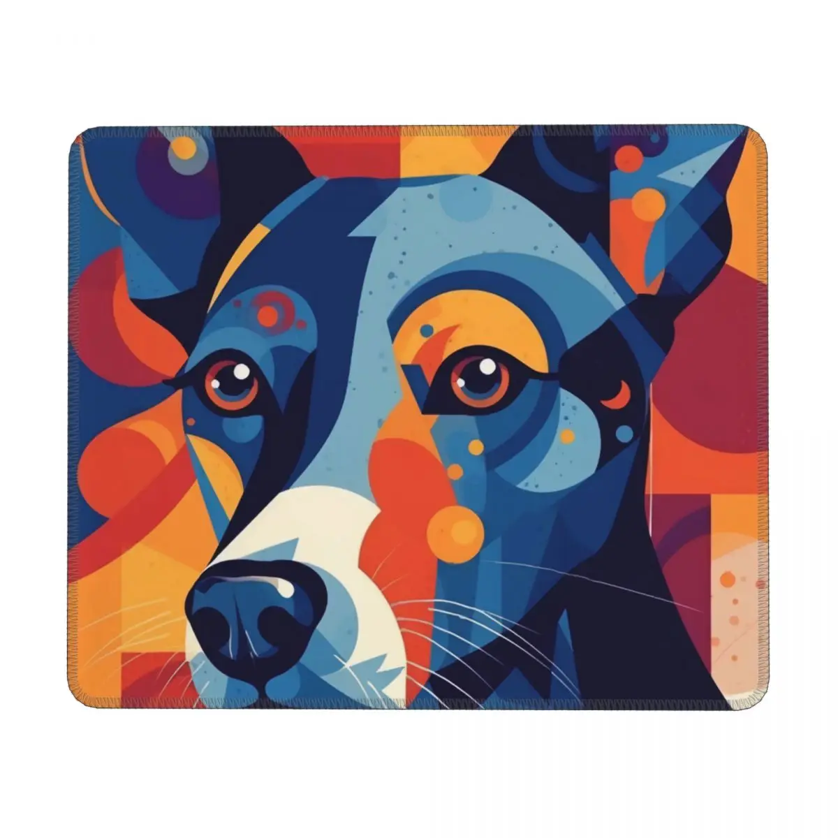 

Резиновый коврик для мыши с изображением собаки в горизонтальном стиле