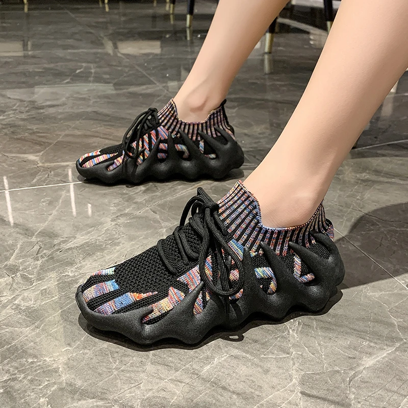 2022 Spring New Women's Sports Shoes Running Shoes for Women Flat Sock Tennis Shoes Luxury Sneakers Skate Casual Shoes