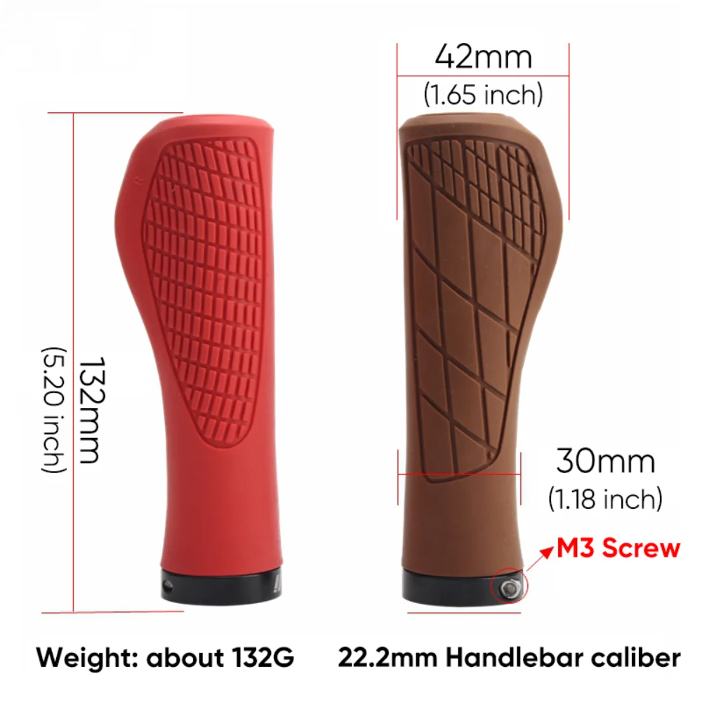 2 шт. резиновые противоскользящие ручки для велосипеда